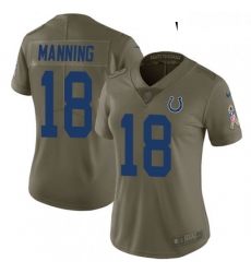 Womens Nike Indianapolis Colts 18 Peyton Manning Limited Olive 2017 Salute to Service NFL Jersey Womens Nike Indianapolis Colts 18 Peyton Manning Limited Olive 2017 Salute to Service NFL Jersey