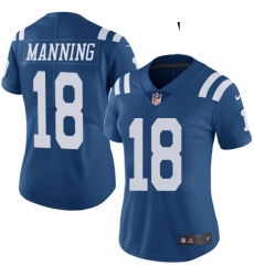 Womens Nike Indianapolis Colts 18 Peyton Manning Limited Royal Blue Rush Vapor Untouchable NFL Jersey Womens Nike Indianapolis Colts 18 Peyton Manning Limited Royal Blue Rush Vapor Untouchable NFL Jersey