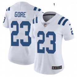 Womens Nike Indianapolis Colts 23 Frank Gore Elite White NFL Jersey