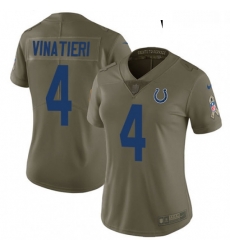 Womens Nike Indianapolis Colts 4 Adam Vinatieri Limited Olive 2017 Salute to Service NFL Jersey Womens Nike Indianapolis Colts 4 Adam Vinatieri Limited Olive 2017 Salute to Service NFL Jersey