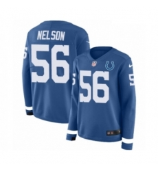 Womens Nike Indianapolis Colts 56 Quenton Nelson Limited Blue Therma Long Sleeve NFL Jersey Womens Nike Indianapolis Colts 56 Quenton Nelson Limited Blue Therma Long Sleeve NFL Jersey