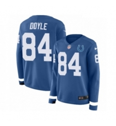 Womens Nike Indianapolis Colts 84 Jack Doyle Limited Blue Therma Long Sleeve NFL Jersey Womens Nike Indianapolis Colts 84 Jack Doyle Limited Blue Therma Long Sleeve NFL Jersey