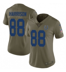 Womens Nike Indianapolis Colts 88 Marvin Harrison Limited Olive 2017 Salute to Service NFL Jersey Womens Nike Indianapolis Colts 88 Marvin Harrison Limited Olive 2017 Salute to Service NFL Jersey