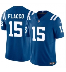 Youth Indianapolis Colts 15 Joe Flacco Blue 2024 F U S E Vapor Untouchable Limited Stitched Football Jersey Youth Indianapolis Colts 15 Joe Flacco Blue 2024 F U S E Vapor Untouchable Limited Stitched Football Jersey