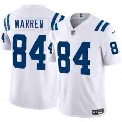 Youth Indianapolis Colts 84 Tyler Warren White 2025 Draft Vapor Untouchable Limited Stitched Football Jersey