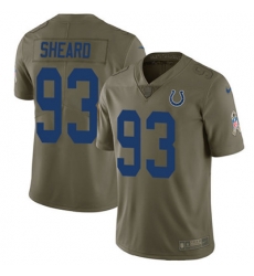 Youth Nike Colts #93 Jabaal Sheard Olive Stitched NFL Limited 2017 Salute to Service Jersey Youth Nike Colts #93 Jabaal Sheard Olive Stitched NFL Limited 2017 Salute to Service Jersey