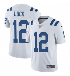 Youth Nike Indianapolis Colts 12 Andrew Luck Elite White NFL Jersey Youth Nike Indianapolis Colts 12 Andrew Luck Elite White NFL Jersey