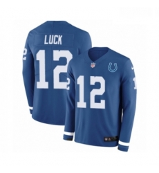Youth Nike Indianapolis Colts 12 Andrew Luck Limited Blue Therma Long Sleeve NFL Jersey Youth Nike Indianapolis Colts 12 Andrew Luck Limited Blue Therma Long Sleeve NFL Jersey