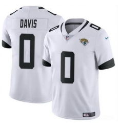 Men Jacksonville Jaguars 0 Gabe Davis White Vapor Untouchable Limited Stitched Jersey Men Jacksonville Jaguars 0 Gabe Davis White Vapor Untouchable Limited Stitched Jersey