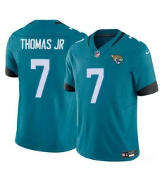 Men Jacksonville Jaguars 7 Brian Thomas Jr Teal 2024 Draft F U S E Vapor Untouchable Limited Stitched Jersey Men Jacksonville Jaguars 7 Brian Thomas Jr Teal 2024 Draft F U S E Vapor Untouchable Limited Stitched Jersey