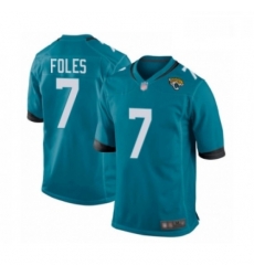 Men Jacksonville Jaguars 7 Nick Foles Game Teal Green Alternate Football Jersey Men Jacksonville Jaguars 7 Nick Foles Game Teal Green Alternate Football Jersey