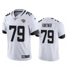 Men Jacksonville Jaguars 79 Luke Fortner White Vapor Untouchable Limited Stitched Jersey Men Jacksonville Jaguars 79 Luke Fortner White Vapor Untouchable Limited Stitched Jersey