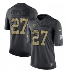 Men Nike Jacksonville Jaguars 27 Leonard Fournette Limited Black 2016 Salute to Service NFL Jersey Men Nike Jacksonville Jaguars 27 Leonard Fournette Limited Black 2016 Salute to Service NFL Jersey