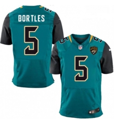 Men Nike Jacksonville Jaguars 5 Blake Bortles Teal Green Team Color Vapor Untouchable Elite Player NFL Jersey Men Nike Jacksonville Jaguars 5 Blake Bortles Teal Green Team Color Vapor Untouchable Elite Player NFL Jersey