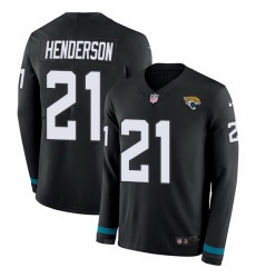 Nike Jaguars 21 C J Henderson Black Team Color Men Stitched NFL Limited Therma Long Sleeve Jersey Nike Jaguars 21 C J Henderson Black Team Color Men Stitched NFL Limited Therma Long Sleeve Jersey