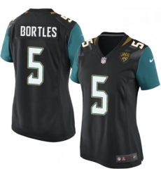 Womens Nike Jacksonville Jaguars 5 Blake Bortles Game Black Alternate NFL Jersey Womens Nike Jacksonville Jaguars 5 Blake Bortles Game Black Alternate NFL Jersey