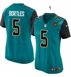 Womens Nike Jacksonville Jaguars 5 Blake Bortles Game Teal Green Team Color NFL Jersey Womens Nike Jacksonville Jaguars 5 Blake Bortles Game Teal Green Team Color NFL Jersey