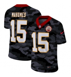 Kansas City Chiefs 15 Patrick Mahomes Men Nike 2020 Black CAMO Vapor Untouchable Limited Stitched NFL Jersey Kansas City Chiefs 15 Patrick Mahomes Men Nike 2020 Black CAMO Vapor Untouchable Limited Stitched NFL Jersey