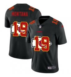 Kansas City Chiefs 19 Joe Montana Men Nike Team Logo Dual Overlap Limited NFL Jersey Black Kansas City Chiefs 19 Joe Montana Men Nike Team Logo Dual Overlap Limited NFL Jersey Black