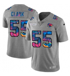 Kansas City Chiefs 55 Frank Clark Men Nike Multi Color 2020 NFL Crucial Catch NFL Jersey Greyheather Kansas City Chiefs 55 Frank Clark Men Nike Multi Color 2020 NFL Crucial Catch NFL Jersey Greyheather
