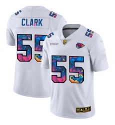 Kansas City Chiefs 55 Frank Clark Men White Nike Multi Color 2020 NFL Crucial Catch Limited NFL Jersey Kansas City Chiefs 55 Frank Clark Men White Nike Multi Color 2020 NFL Crucial Catch Limited NFL Jersey