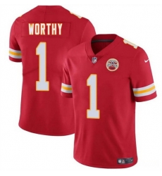 Men Kansas City Chiefs 1 Xavier Worthy Red 2024 Draft Vapor Untouchable Limited Stitched Football Jersey Men Kansas City Chiefs 1 Xavier Worthy Red 2024 Draft Vapor Untouchable Limited Stitched Football Jersey