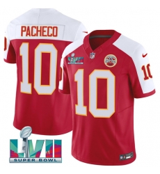 Men Kansas City Chiefs 10 Isiah Pacheco Red 2023 F U S E With Super Bowl LVII Patch Vapor Untouchable Limited Stitched Jersey Men Kansas City Chiefs 10 Isiah Pacheco Red 2023 F U S E With Super Bowl LVII Patch Vapor Untouchable Limited Stitched Jersey