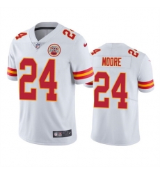 Men Kansas City Chiefs 24 Skyy Moore White Vapor Untouchable Limited Stitched Football Jersey Men Kansas City Chiefs 24 Skyy Moore White Vapor Untouchable Limited Stitched Football Jersey