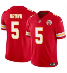 Men Kansas City Chiefs 5 Hollywood Brown Red 2023 F U S E Vapor Untouchable Limited Stitched Football Jersey Men Kansas City Chiefs 5 Hollywood Brown Red 2023 F U S E Vapor Untouchable Limited Stitched Football Jersey