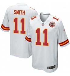 Men Nike Kansas City Chiefs 11 Alex Smith Game White NFL Jersey Men Nike Kansas City Chiefs 11 Alex Smith Game White NFL Jersey