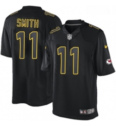Men Nike Kansas City Chiefs 11 Alex Smith Limited Black Impact NFL Jersey Men Nike Kansas City Chiefs 11 Alex Smith Limited Black Impact NFL Jersey