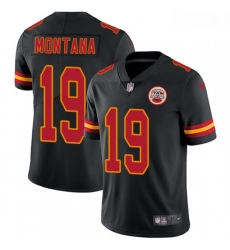 Men Nike Kansas City Chiefs 19 Joe Montana Limited Black Rush Vapor Untouchable NFL Jersey Men Nike Kansas City Chiefs 19 Joe Montana Limited Black Rush Vapor Untouchable NFL Jersey