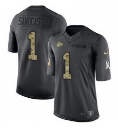 Nike Chiefs #1 Leon Sandcastle Black Mens Stitched NFL Limited 2016 Salute to Service Jersey Nike Chiefs #1 Leon Sandcastle Black Mens Stitched NFL Limited 2016 Salute to Service Jersey