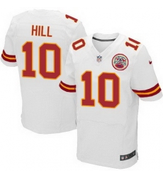 Nike Chiefs #10 Tyreek Hill White Mens Stitched NFL Elite Jersey Nike Chiefs #10 Tyreek Hill White Mens Stitched NFL Elite Jersey