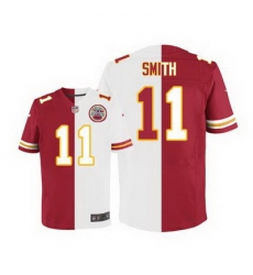 Nike Chiefs #11 Alex Smith Red White Mens Stitched NFL Elite Split Jersey Nike Chiefs #11 Alex Smith Red White Mens Stitched NFL Elite Split Jersey