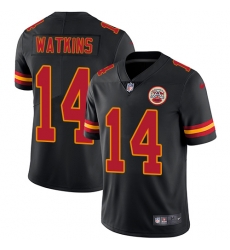 Nike Chiefs #14 Sammy Watkins Black Mens Stitched NFL Limited Rush Jersey Nike Chiefs #14 Sammy Watkins Black Mens Stitched NFL Limited Rush Jersey