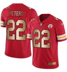 Nike Chiefs #22 Marcus Peters Red Mens Stitched NFL Limited Gold Rush Jersey Nike Chiefs #22 Marcus Peters Red Mens Stitched NFL Limited Gold Rush Jersey