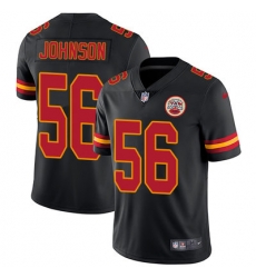Nike Chiefs #56 Derrick Johnson Black Mens Stitched NFL Limited Rush Jersey Nike Chiefs #56 Derrick Johnson Black Mens Stitched NFL Limited Rush Jersey