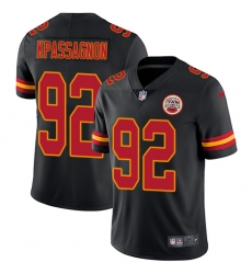 Nike Chiefs #92 Tanoh Kpassagnon Black Mens Stitched NFL Limited Rush Jersey Nike Chiefs #92 Tanoh Kpassagnon Black Mens Stitched NFL Limited Rush Jersey