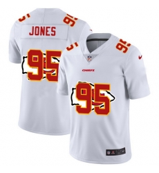 Nike Chiefs 95 Chris Jones White Shadow Logo Limited Jersey Nike Chiefs 95 Chris Jones White Shadow Logo Limited Jersey