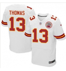 Nike Kansas City Chiefs #13 De 27Anthony Thomas White Men 27s Stitched NFL Elite Jersey Nike Kansas City Chiefs #13 De 27Anthony Thomas White Men 27s Stitched NFL Elite Jersey