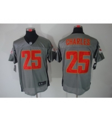 Nike Kansas City Chiefs 25 Jamaal Charles Grey Shadow Elite NFL Jersey Nike Kansas City Chiefs 25 Jamaal Charles Grey Shadow Elite NFL Jersey