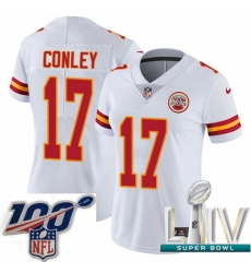 2020 Super Bowl LIV Women Nike Kansas City Chiefs #17 Chris Conley White Vapor Untouchable Limited Player NFL Jersey 2020 Super Bowl LIV Women Nike Kansas City Chiefs #17 Chris Conley White Vapor Untouchable Limited Player NFL Jersey
