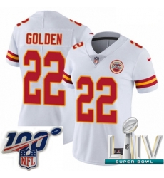 2020 Super Bowl LIV Women Nike Kansas City Chiefs #22 Robert Golden White Vapor Untouchable Limited Player NFL Jersey 2020 Super Bowl LIV Women Nike Kansas City Chiefs #22 Robert Golden White Vapor Untouchable Limited Player NFL Jersey