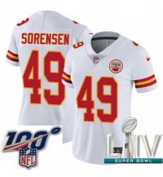 2020 Super Bowl LIV Women Nike Kansas City Chiefs #49 Daniel Sorensen White Vapor Untouchable Limited Player NFL Jersey 2020 Super Bowl LIV Women Nike Kansas City Chiefs #49 Daniel Sorensen White Vapor Untouchable Limited Player NFL Jersey