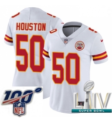 2020 Super Bowl LIV Women Nike Kansas City Chiefs #50 Justin Houston White Vapor Untouchable Limited Player NFL Jersey 2020 Super Bowl LIV Women Nike Kansas City Chiefs #50 Justin Houston White Vapor Untouchable Limited Player NFL Jersey