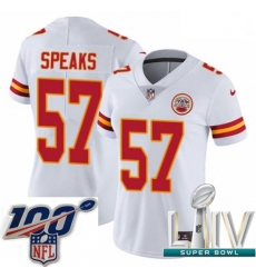2020 Super Bowl LIV Women Nike Kansas City Chiefs #57 Breeland Speaks White Vapor Untouchable Limited Player NFL Jersey 2020 Super Bowl LIV Women Nike Kansas City Chiefs #57 Breeland Speaks White Vapor Untouchable Limited Player NFL Jersey
