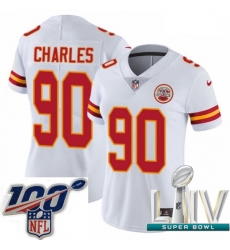 2020 Super Bowl LIV Women Nike Kansas City Chiefs #90 Stefan Charles White Vapor Untouchable Limited Player NFL Jersey 2020 Super Bowl LIV Women Nike Kansas City Chiefs #90 Stefan Charles White Vapor Untouchable Limited Player NFL Jersey