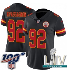 2020 Super Bowl LIV Women Nike Kansas City Chiefs #92 Tanoh Kpassagnon Limited Black Rush Vapor Untouchable NFL Jersey 2020 Super Bowl LIV Women Nike Kansas City Chiefs #92 Tanoh Kpassagnon Limited Black Rush Vapor Untouchable NFL Jersey