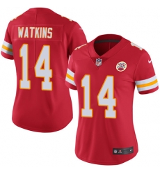 Nike Chiefs #14 Sammy Watkins Red Team Color Womens Stitched NFL Vapor Untouchable Limited Jersey Nike Chiefs #14 Sammy Watkins Red Team Color Womens Stitched NFL Vapor Untouchable Limited Jersey
